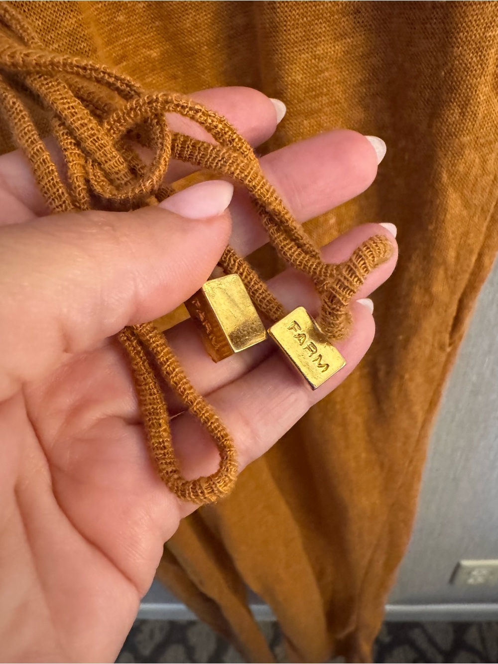 FARM Rust Brown Jumpsuit Romper - Picture 3 of 5